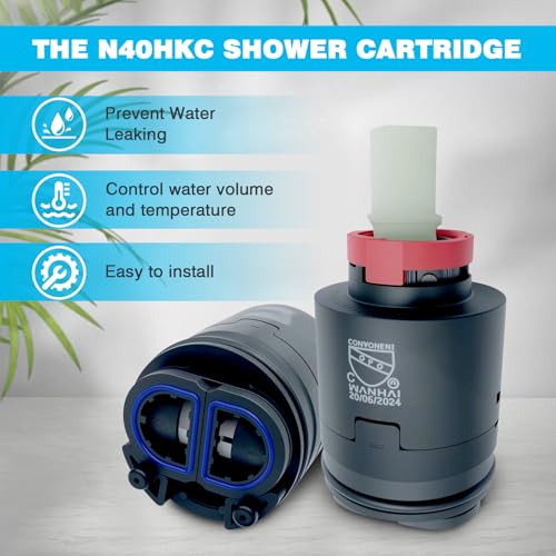 N40HKC Shower Cartridge 40mm Faucet Cartridge Replacement Compatible With Many Other Tub