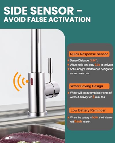 Touchless Kitchen Faucet Stainless Steel