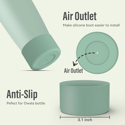 2PCS Silicone Boot for Owala Water Bottle 30oz & 40oz FreeSip Sway & Tumblers (2 Count)