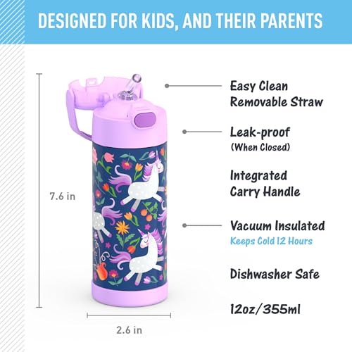 FUNTAINER Water Bottle with Straw