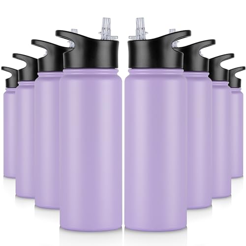 24 oz Insulated Water Bottle Bulk 8 Pack (8 Count)