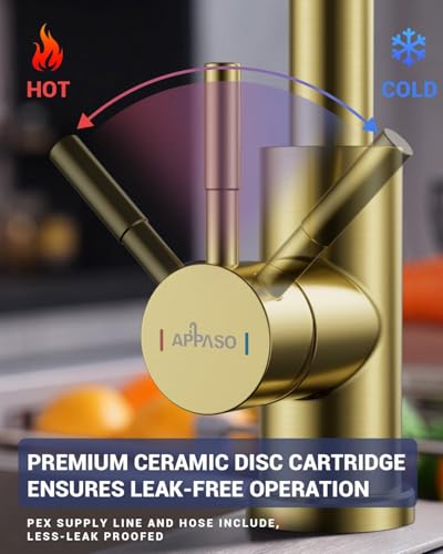 Gold Touchless Kitchen Faucet with Pull Down Sprayer