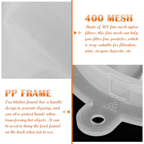 3 Pcs 400 Mesh Food Filter Strainer Set (3 Count)