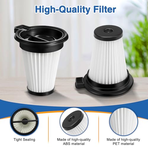 6 Pack HEPA Filter Replacement for Wyze Cordless Vacuum