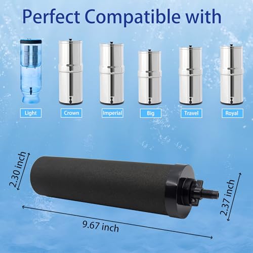 1 Micron Water Filter Replacement for Berkey® BB9 (4 Count)