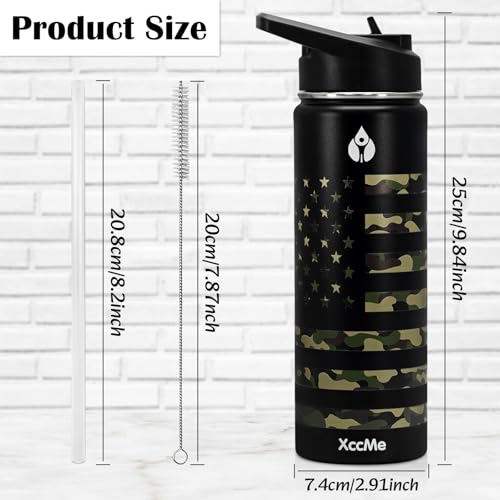 22oz Camouflage Stainless Steel Insulated Water Bottle for Man