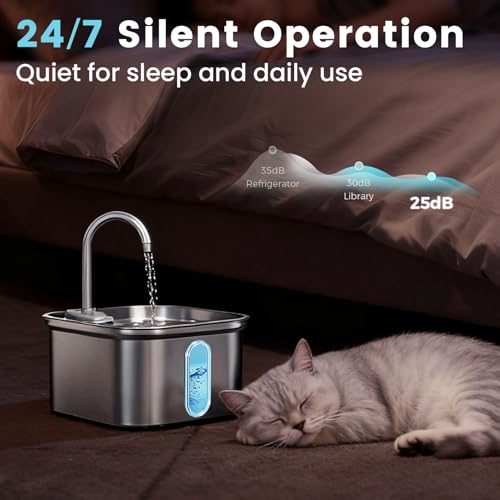 Cat Water Fountain Stainless Steel