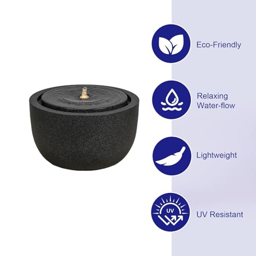 12.60” H Outdoor Water Fountain Made with Eco