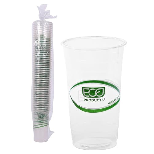 GreenStripe Clear Disposable Cold Cups (50 Count)
