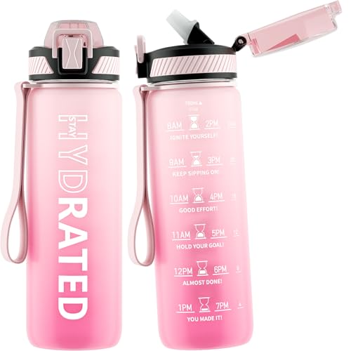 Water Bottle with Straw