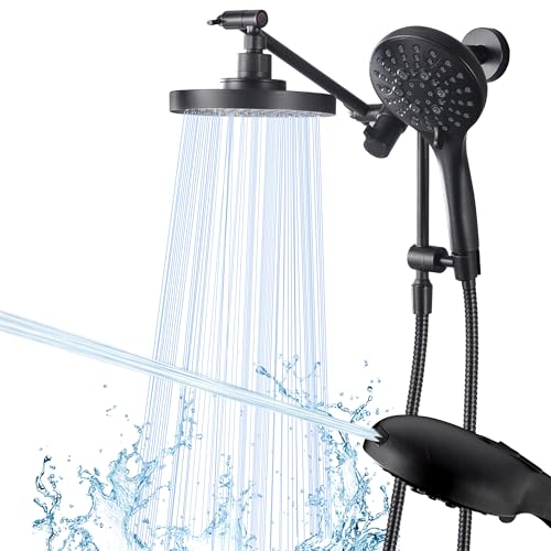 Rain Shower Head with Handheld Spray Built