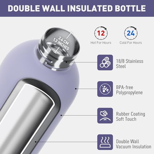 Small Water Bottle 12oz with Clip