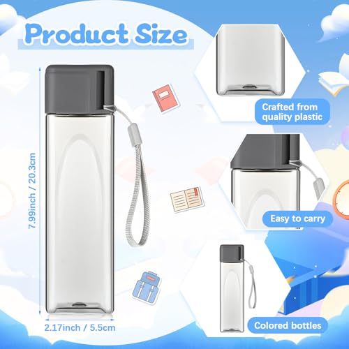 30 Pcs Water Bottles Bulk 17 Oz Plastic Leak Proof