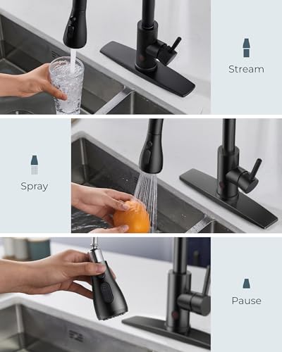 Touchless Kitchen Faucet with Pull Down Sprayer