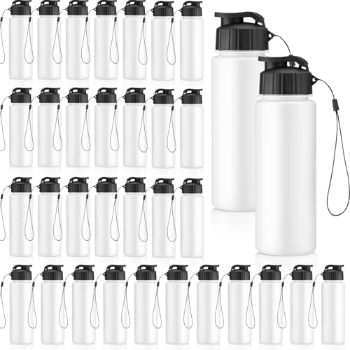 50 Pieces Reusable Plastic Water Bottles Bulk (50 Count)