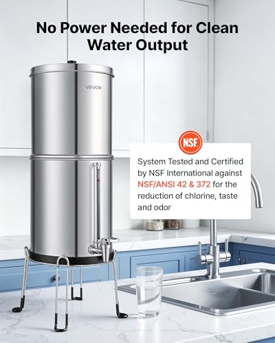 Gravity fed Water Filter System