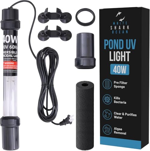 40W UV Water Clarifier with 17ft Cable for 300