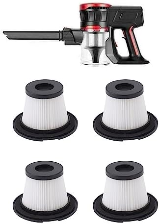 Vacuum Replacement Filter, 4pcs Vacuum Cleaner Replacement Filters Washable Vacuum Filter Detachable Filter Accessory for MooSoo K17 INSE N6S - AquaVibe
