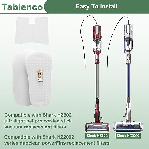 for Shark HZ602 Filter Replacement Ultralight Pet Pro Corded Stick Vacuum