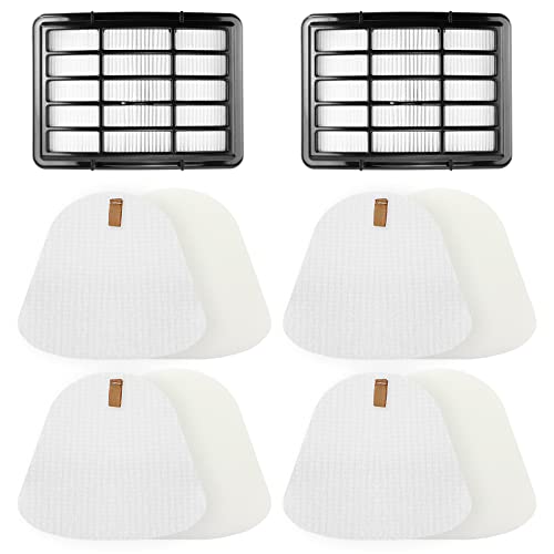 4 Foam + 2 Hepa Filter Replacement for Shark ZU503AMZ NV380 UV440 UV540 NV356e NV360 NV352 NV350 NV351 NV355 NV358 NV370 NV391 CU500 CU510 Navigator Lift