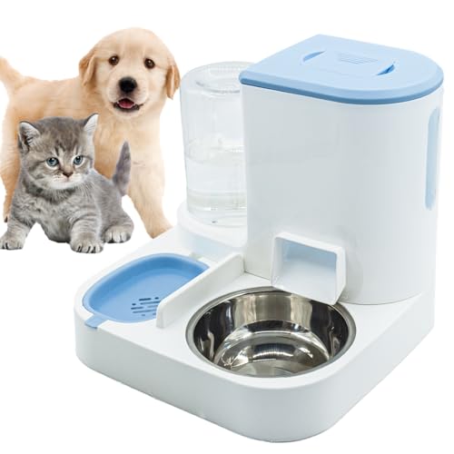 Automatic Cat Food and Water Dispenser Set 2 in 1