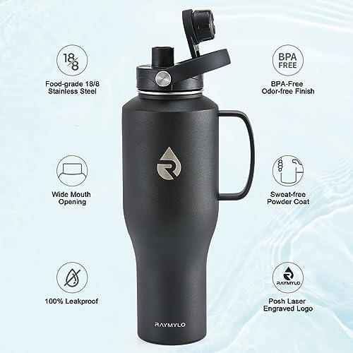 40 oz Insulated Water Bottle with Handle