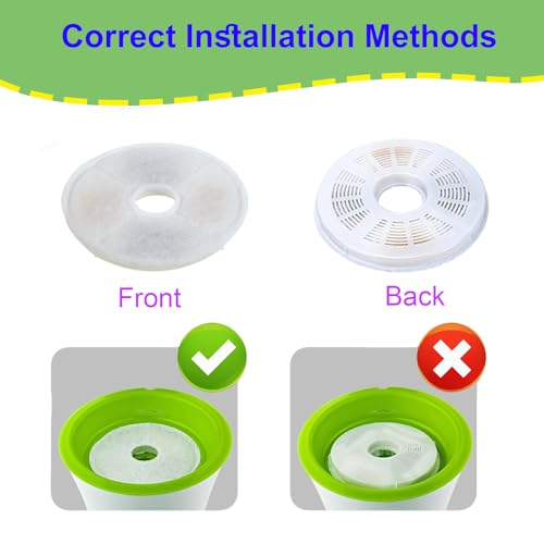 Cat Water Fountain Filter Replacement for 3L Flower Cat Drinking Fountain