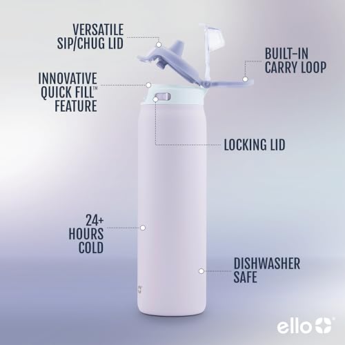 Pop & Fill 40oz Stainless Water Bottle