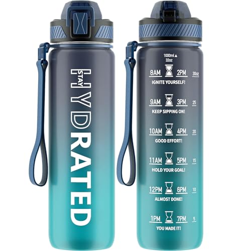 Water Bottle with Straw