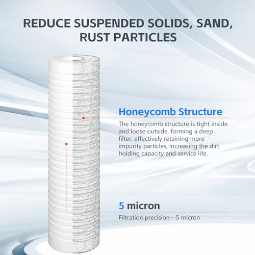 5 Micron 10" x 2.5" Water Filter (6 Count)
