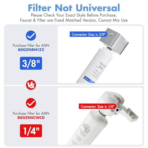 3 in 1 Kitchen Faucet with Water Filter and Pull Down Spraye