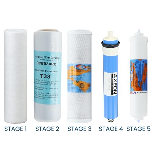 iSpring RTW5 Compatible Reverse Osmosis Water Filter Replacement Kit 1