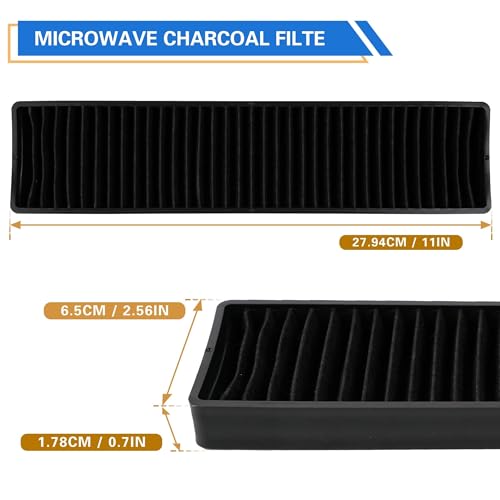 3 Pack WB06X10807 Microwave Filter Replacement Charcoal Filters for GE Microwaves JVM7195EK5ES