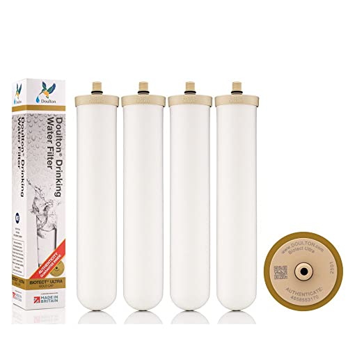 W9123050 ¦ 10" Biotect Ultra ¦ Authentic Drinking Water Ceramic Replacement Candle Element Filter ¦ 2504 ¦ White ¦ NSF Certified ¦ M12 Thread ¦