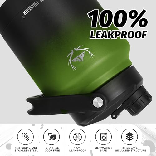 84 oz Insulated Water Bottle Jug with Carrier Bag