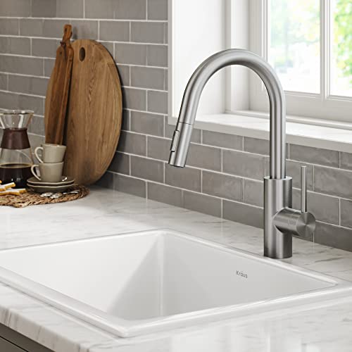 Spot Free Stainless Steel Pull Down Kitchen Faucet KPF
