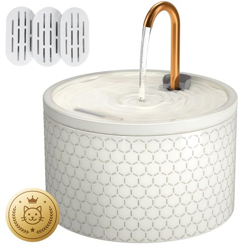 Ceramic Cat Water Fountain (71 Fl Oz)