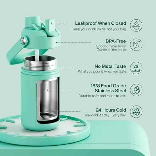 Kids Insulated Water Bottle with Straw