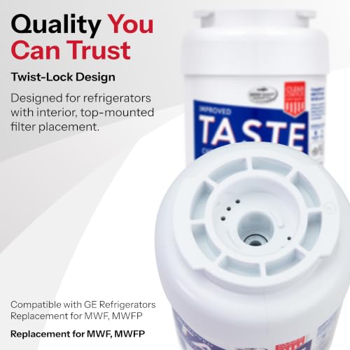 Taste Filter Replacement for GE MWF GWF Filter Compatible with WF287 EFF