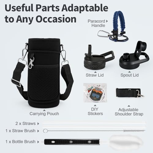 32 oz Insulated Water Bottle with Straw