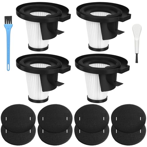Filter Replacement Compatible with IonVac ZipVac 8842 8200 Handheld Vacuum Cleaner (4 Count)