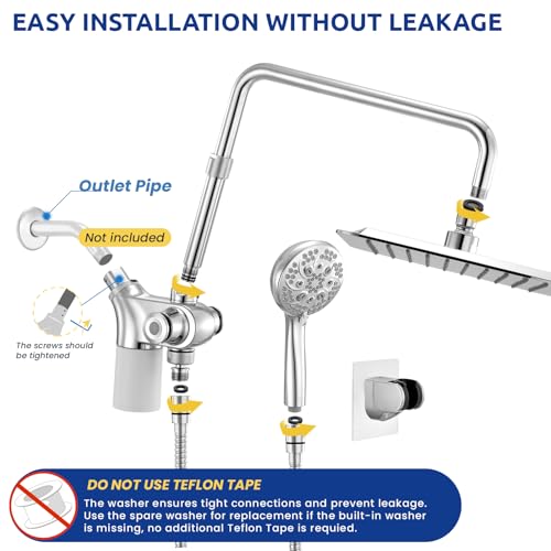Upgraded Dual Shower Heads Combo