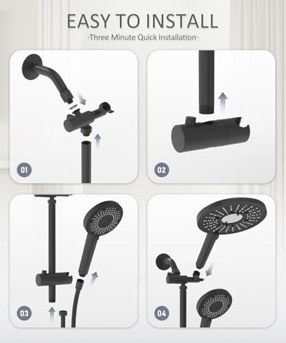 Filtered Shower Head with Handheld High Pressure Shower Head with Filters