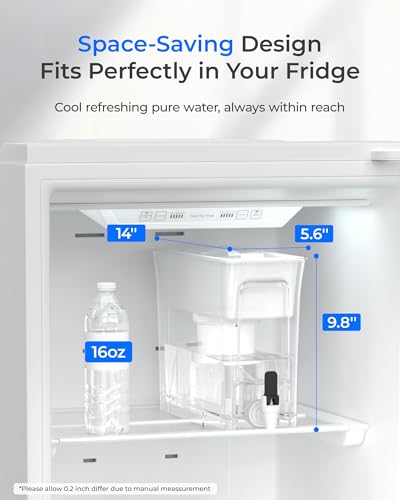 WFD-02W 35-Cup Water Filter Dispenser, Fluoride Reduction, White
