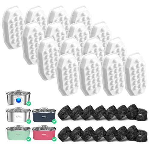 Official 32PCS Cat Water Fountain Filters Replacement (12 Count)
