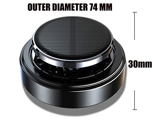 Solar Energy Powered Car Air Freshener Essential Oil Car Diffuser Perfume Scent Fragrance Air Purifier Rotating Relieve Fatigue Aromatherapy Diffuser for Car Home Office Decoration Gifts
