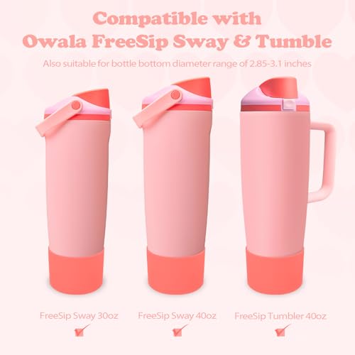 Silicone Boot for Owala 30oz & 40oz FreeSip Sway Bottles & Tumblers