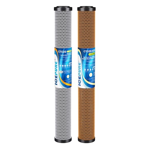 20" x 2.5" Whole House CTO Carbon Water Filter Cartridge (2 Count)