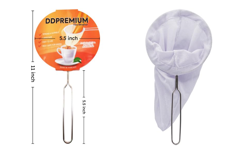 Traditional Stainless Steel Reusable Mesh Filter for Thai Tea Filter