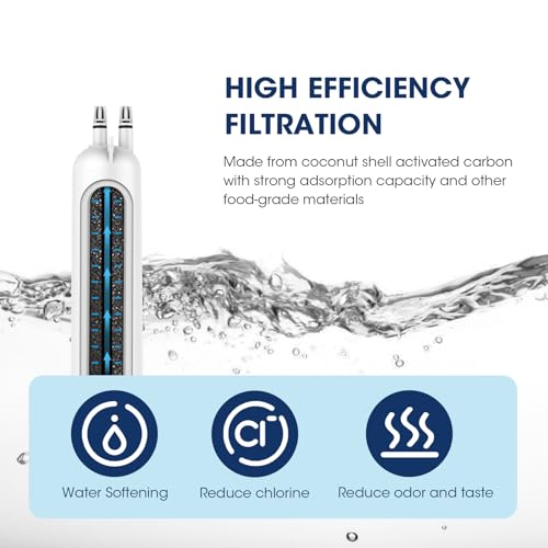 MRW4 Refrigerator Water Filter Compatible with EDR3RXD1 (2 Count)